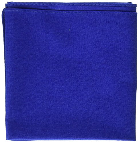 Carolina Hav, A, Hank Solid Bandanna, 22-Inch by 22-Inch, Royal Blue