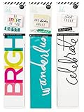 Heidi Swapp - Lightbox Word Strips Set - Travel, Every Day & Party - 3 Item Set - 13 Word Strip Inserts