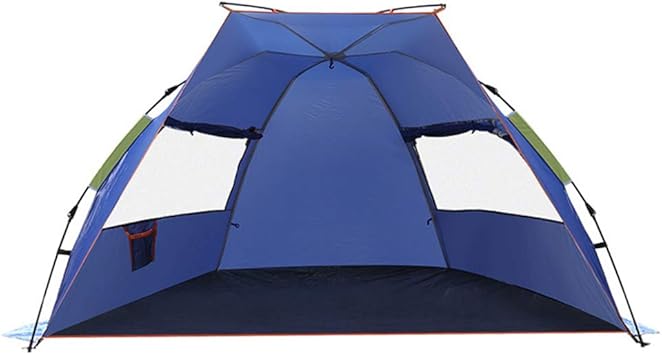 Amazon スピードオープンビーチ釣りテント 軽量オーニング自動傘スタンド通気性防水日焼け止め 理想的な屋外キャンプハイキング機器 Zjy スポーツ アウトドア