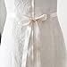 azaleas Women's Wedding Belt Sashes Bridal Sash Belts for Wedding (Ivory)