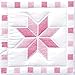 Jack Dempsey Needle Art 732315 XX Star 6-Quilt Block, 18-Inch by 18-Inch, White