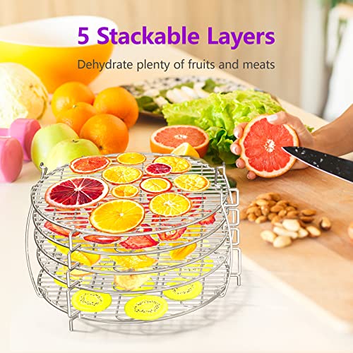Dehydrator Rack, Packism 5 Tier Food Dehydrator Stand for Ninja Foodi