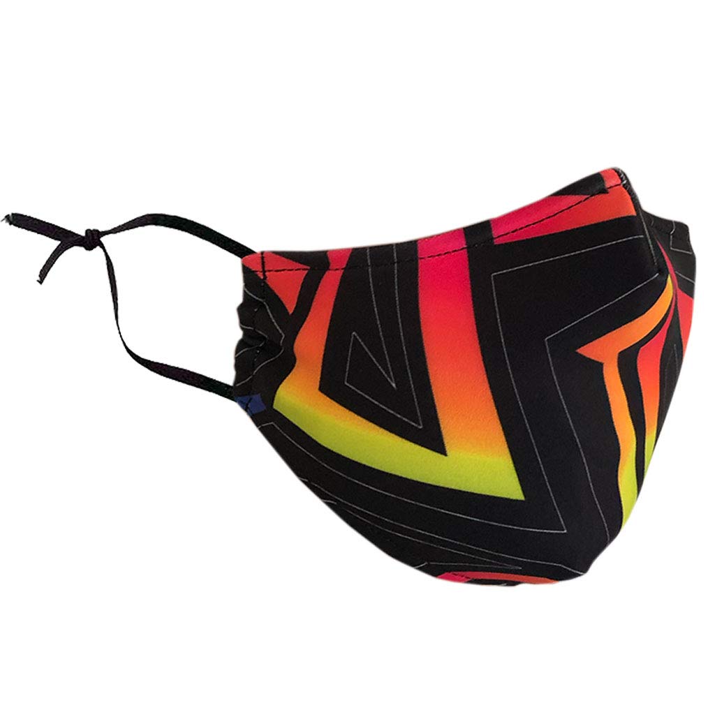 Stay Safe Reusable Face Mask Protection Washable Mouth & Nose Shield Breathable Anti Smoke Pollution Bike Motorcycle Sport (Maze)