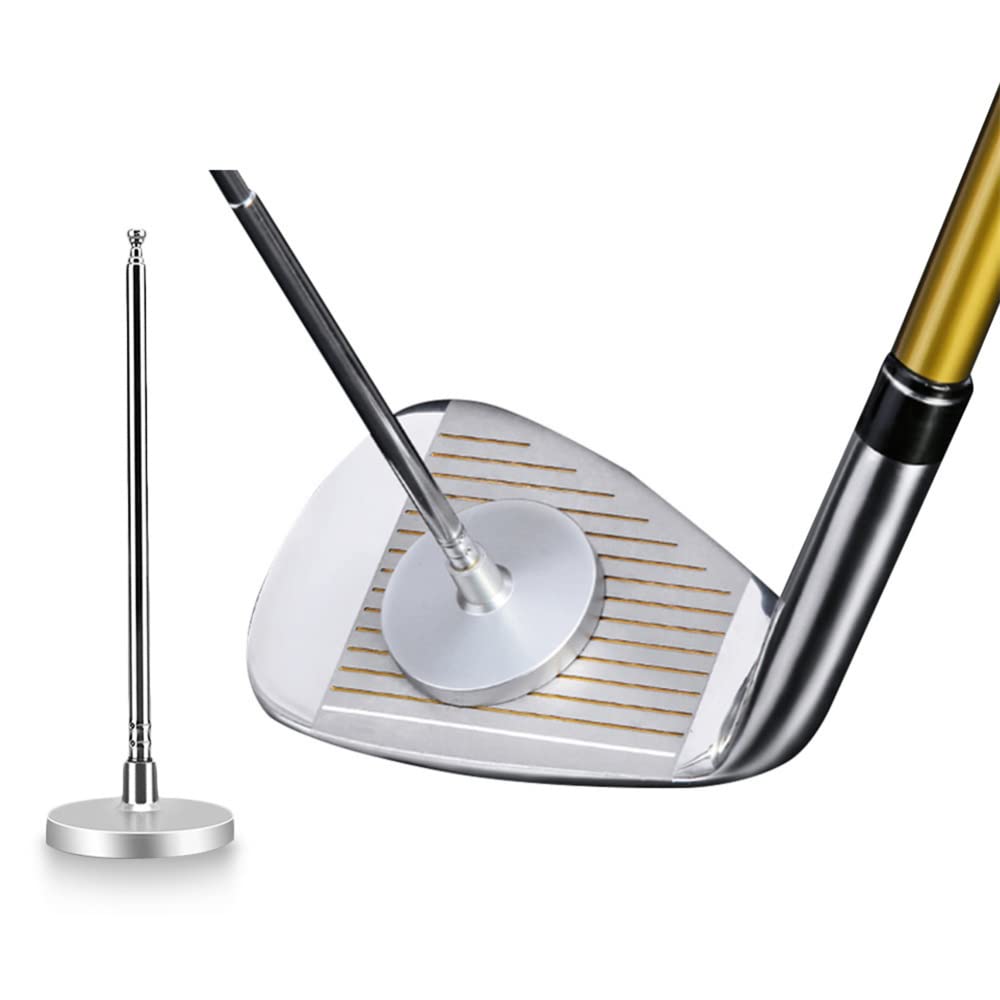 Golf Alignment Rods, Golf Alignment Rod Magnetic Alignment Stick Demonstrates Correct Golf Swing Aim, Golf Swinging Training Aids Align Your Golf Shot, Magnet Lie Angle Tool Training Aids As shown