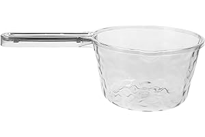 GALPADA Plastic Water Ladle with Long Handle, Thickened Scoop for Kitchen and Bathroom, Sturdy Bath Rinse