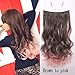 X&Y ANGEL -New Two Tone One Piece Long Curl/curly/wavy Synthetic Thick Hair Extensions Clip-on Hairpieces 26 Colors (Brown to Pink)