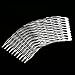 Jili Online 10 Pieces Blank Hair Clips Combs Pins Barrettes Wedding Bridal Metal Hair Combs Clips DIY Hair Bows Findings