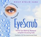 Eye Scrub Sterile Makeup Remover and Eyelid Cleansing Pads, 30 Count (Pack of 3)