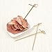 Vancool 200 Bamboo Knot Skewers, 4 Inch Knotted Skewers. Twisted Ends Bamboo Skewers Cocktail Picks.