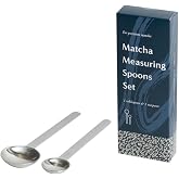 Naoki Matcha Stainless Steel Measuring Spoon/Scoop Set | 2g (1 teaspoon) and 6g (1 table spoon) Serving Of Matcha Powder