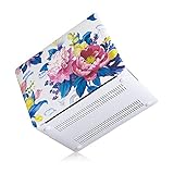 Coldel MacBook Pro Retina 13 Case Floral Pattern Rubberized Hard Case and Keyboard Cover for MacBook Pro 13.3