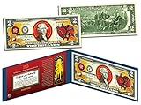 Chinese Zodiac YEAR OF THE PIG Colorized $2 Bill US Legal Tender Lucky Money by Merrick Mint