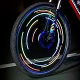 TIPEYE LED Bike Wheel Lights IP65 Waterproof with Batteries Included Easy to Install Bike Spoke Decorations Visible from All Angles for Ultimate Safety and Kids