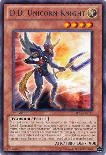 Yu-Gi-Oh! - D.D. Unicorn Knight (DREV-EN011) - Duelist Revolution - 1st Edition - Rare