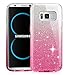 Galaxy S8 Case,Berry Accessory Luxury Shiny Sparkle Glittering TPU Bumper Ultra Thin Premium 3 Layer Hybrid Anti-Slick Soft TPU Protective Cover Case for Samsung Galaxy S8 2017 - Gradual Pink