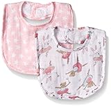 Mud Pie Baby Girl Bib Applique, Set Of 2, Multi