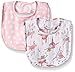 Mud Pie Baby Girl Bib Applique, Set Of 2, Multi