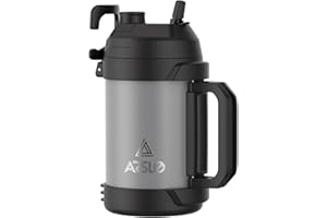 Arslo Sports Water Jug - Gallon Water Bottle - Large Insulated Stainless Steel Bottle for Gym, Workouts, Basketball, Football, Soccer - Keep Water Cold for Up To 24 Hours - 108Oz (Graphite-New23)