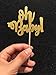 24-Pack Baby Cupcake Toppers, Gold Oh Baby Cake Toppers for Baby Shower Party Decorations