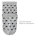FUTURE FOUNDER 6 Pair Non Skid Anti Slip Slipper Cotton Crew Socks with Grips for Baby Toddler Boys, (Black-Grey-White)