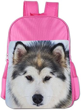 JING ZHONDA Husky Baby Girls & Boys Durable School Backpack For Girls Boys Cute Bookbag Outdoor Daypack Pink