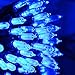 Lalapao Battery Operated String Lights M5 50 LED Clear Mini Fairy Christmas Lighting for Outdoor Indoor Xmas Tree Garden Patio Lawn Party Home Holiday Decorations (Blue)