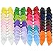 4 Inch Grosgrain Ribbon Bows Alligator Clips for Girls Toddler Women 40PCS