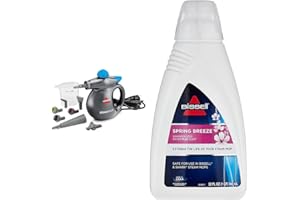 Bissell SteamShot Hard Surface Steam Cleaner & Spring Breeze Demineralized Water 32 oz, 1394, White