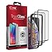 iCarez Tempered Glass Screen Protector for iPhone XS/iPhone X 5.8-Inches, 2-Pack Full Coverage