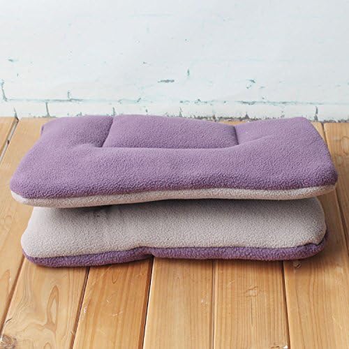 Paao Dog Blanket Pet Cushion Puppy Cat Bed Soft Fleece Warm Sleep Mat Washable Purple Color