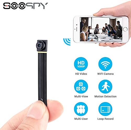 1080P WiFi Mini Camera- SOOSPY Wireless Small Indoor Outdoor Portable Mini Home Security Camera /Nanny Cam with Motion Detection(IOS&amp;Android)