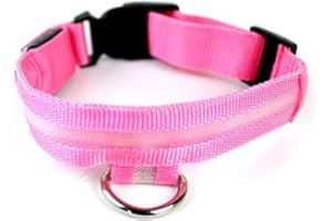 Pet Safety Collar Lighted Up Dog Collar High Visibility Flashing Safety Pet Necklace Collar Increased Safety For Your Pets (P