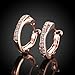 Unity-Link Hoop Earrings Set Fashion Earrings Jewelry for Woman Ear Button Round Circle Earrings for Pierced Ears