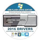 2016 Universal Windows Drivers For Microsoft Windows XP, Vista, 7, 8 and 8.1 - Easy Automatic Install - Any Missing Driver or Update Existing Device Drivers 16GB USB DRIVE