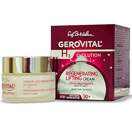 Gerovital H3 Evolution Regenerierende Lifting Nachtpflege Creme Für Trockene, Sensible, Reife und normale Haut