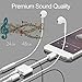 Headphone Adapter for iPhone Adapter 3.5mm Jack Dongle Earphone Connector Convertor 2 in 1 Cable Charge+Audio Adaptor Compatible for iPhone XS Max and iPhone XS Even iphone 8 7 Support iOS 12 or belowthumb 1