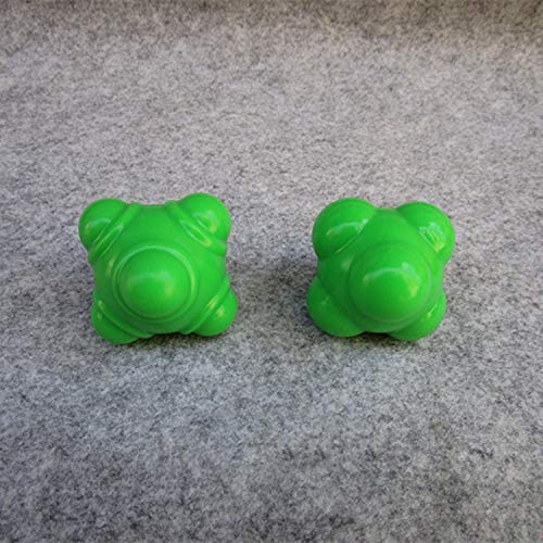 SODIAL Silicone Hexagonal Reaction Ball Trigger Point Therapy Massage Reaction Ball Speed Agility Training Palm Massage Ball Change Ball Natural Rubber Ball - Thumbnail 4