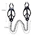 YiFeng Nipple Clamps Breast Clips w/Metal Chain Bondage Restraint Fetish