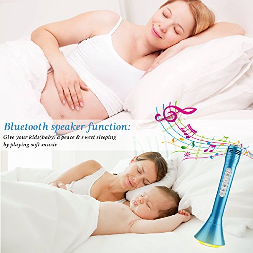 image for Luckymore Wireless Bluetooth Karaoke Microphone for Kids, Portable Kar