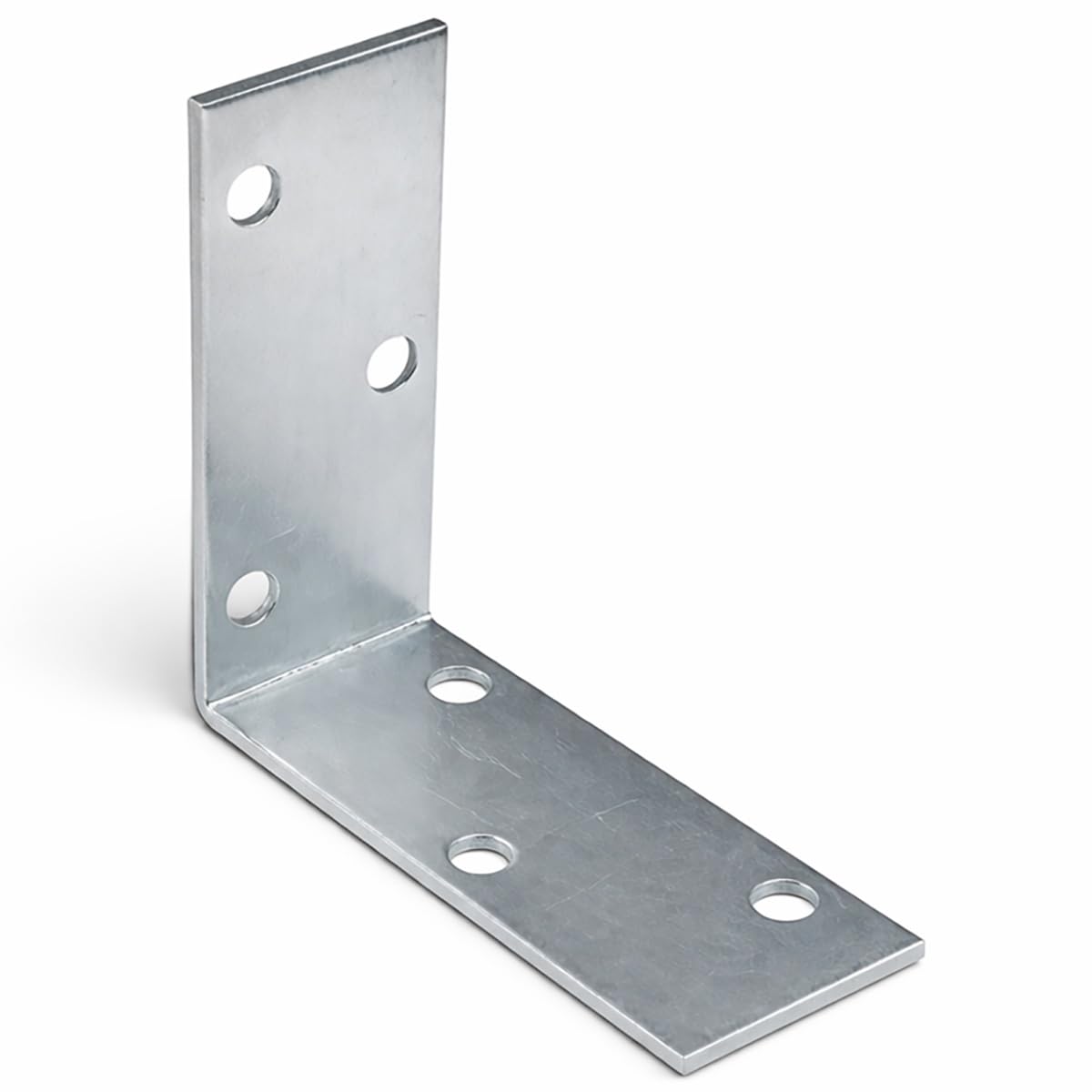60mm x 60mm x 25mm Galvanised Perforated Angle Plate Bracket Connector for Wood 2mm Thick Steel Corner Bracket Metal L Plate Heavy Duty KM20 (Pack of 10) L07-08ABC