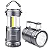 LED Camping Lantern Flashlight Combo - Moobibear 2 in 1 Battery Powered Emergency Light Portable Collapsible Camp Lamp for Camping Power Outage Hiking Indoor Outdoor 2 Pack