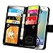 S6 Edge Plus Case, Joopapa Galaxy S6 Edge Plus Wallet Case,Pu Leather Case Magnet Wallet Credit Card Holder Flip Cover Case Built-in 9 Card Slots & Stand Case for Samsung Galaxy S6 Edge Plus (Black)