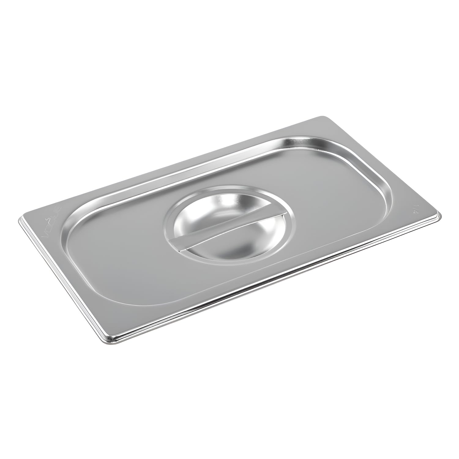 Vogue K972 Stainless Steel Lid With Centre Handle For 1/4 Gastronorm Pan