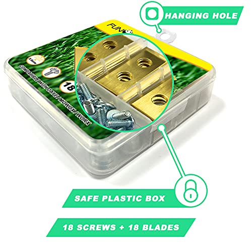 FUNCUT Durable Robot Lawn Mower Replacement Blade for Worx Landroid