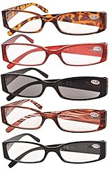 Eyekepper 5 Pairs Reading Glasses for Women Reading