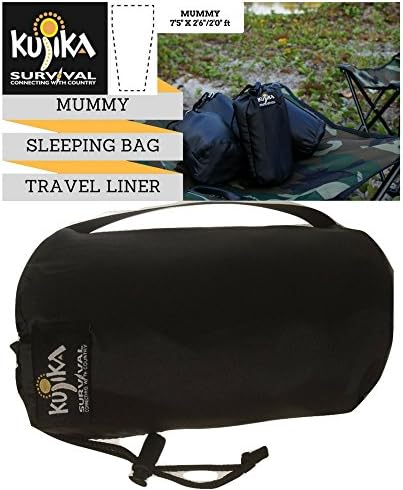 Best Mummy Sleeping Bag Travel Liner,It's Bigger,Better and Stronger.This Mummy Travel Bed Liner is 100% Vietnamese Polyester Dupioni Silk ,Guaranteed! Ideal for Sleeping bags, Backpacking, Camping
