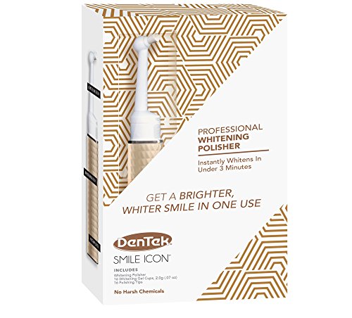 DenTek Premium Professional Whitening Tooth Polisher & 16 Peroxide Free Whitening Gel Caps