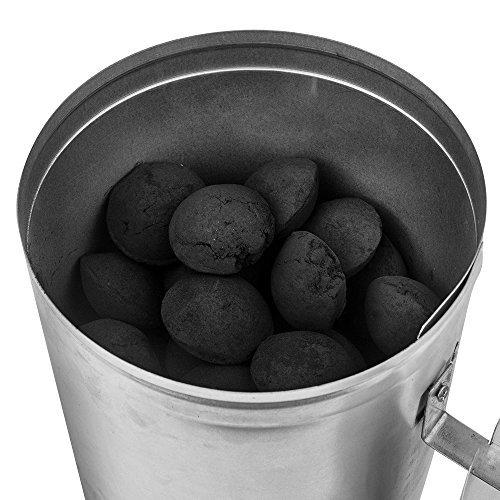 Sougem Charcoal Chimney Starter 11" X 7" to Light All Types of Lump