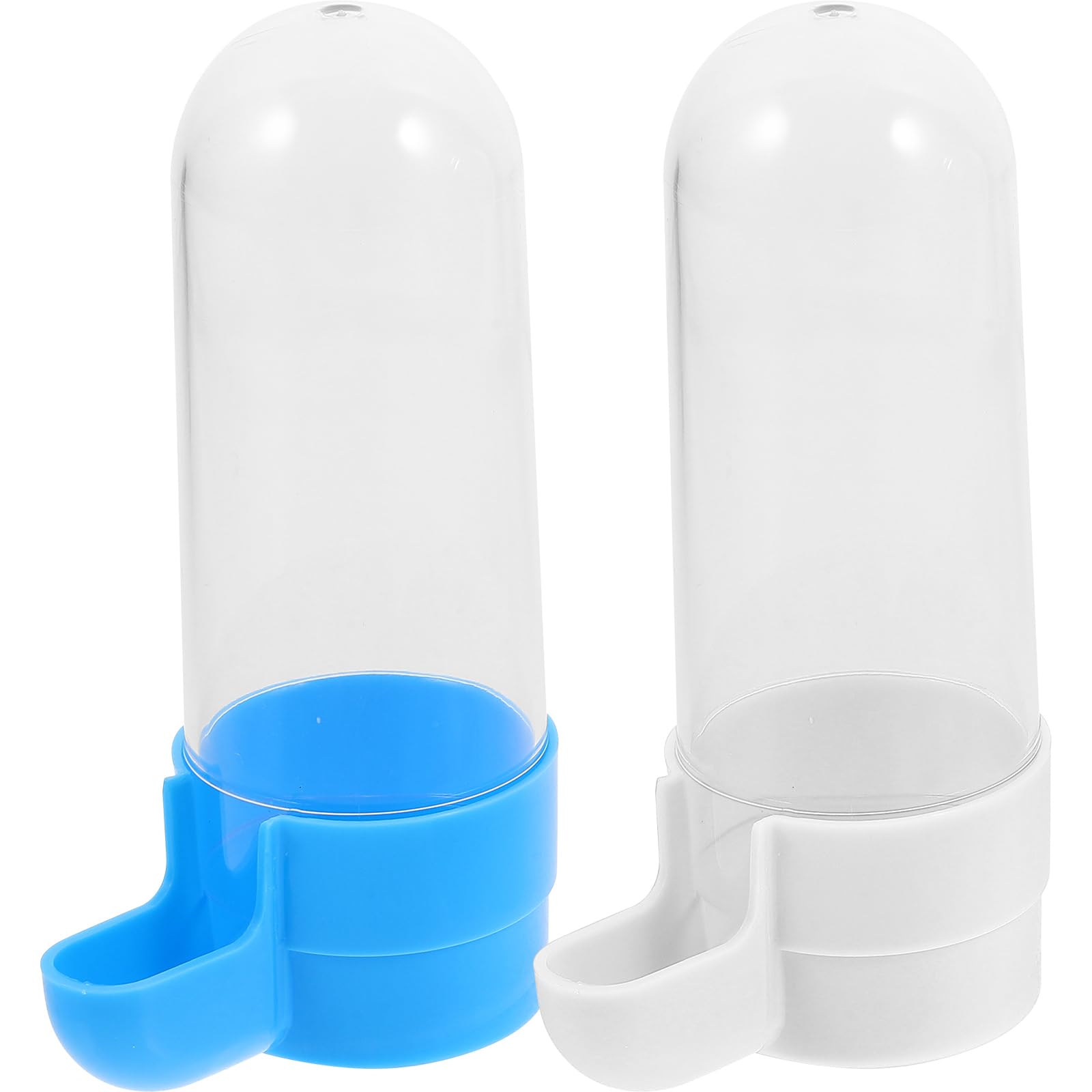 POPETPOP 4 Pcs Bird Water Feeder Automatic Bird Bath for Cage Hanging Budgie Water Dispenser Water Bottle for Birds Parrot Parakeet Cockatiels