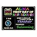 Supoice First Day of School Sign Large Size 10 x 14 Inch Reusable and Easy Clean Wood Chalkboard Photo Prop Back to School Signs